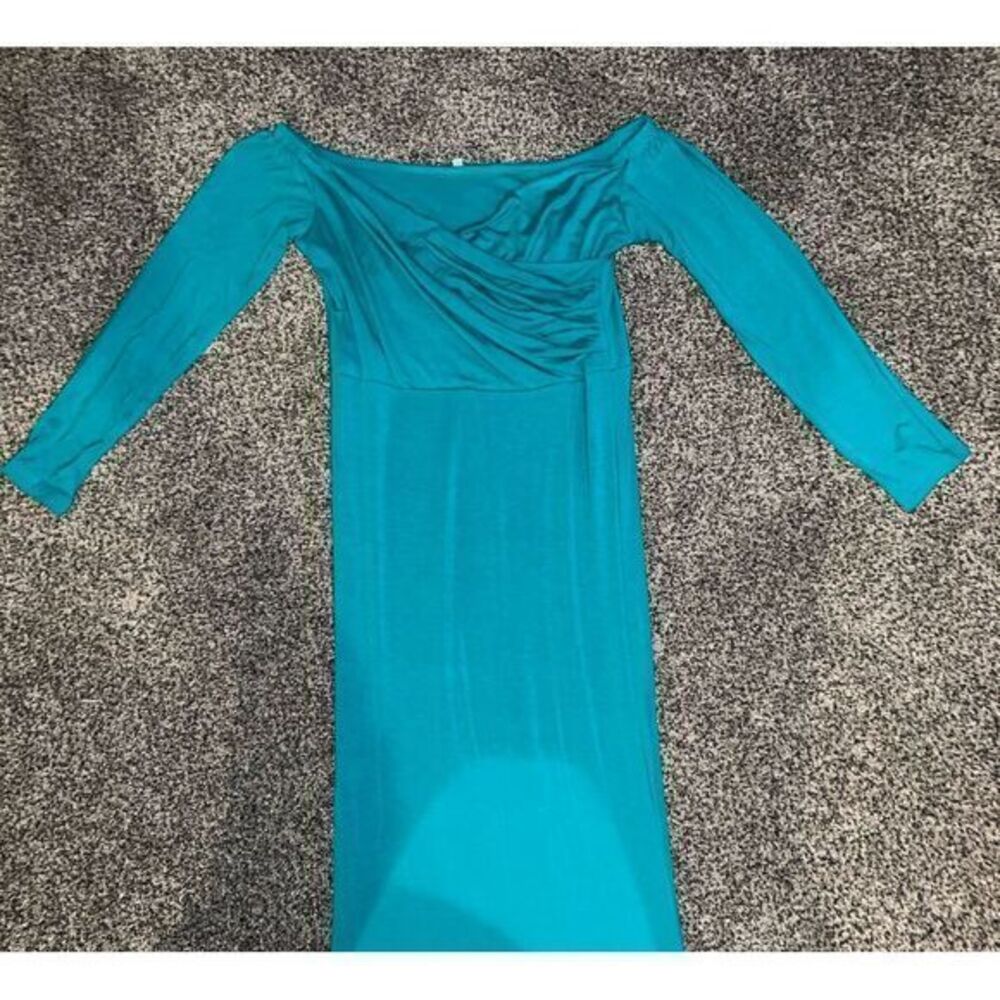 Womens Maternity Off Shoulders‎ Long Sleeve Photography Dress Size Large